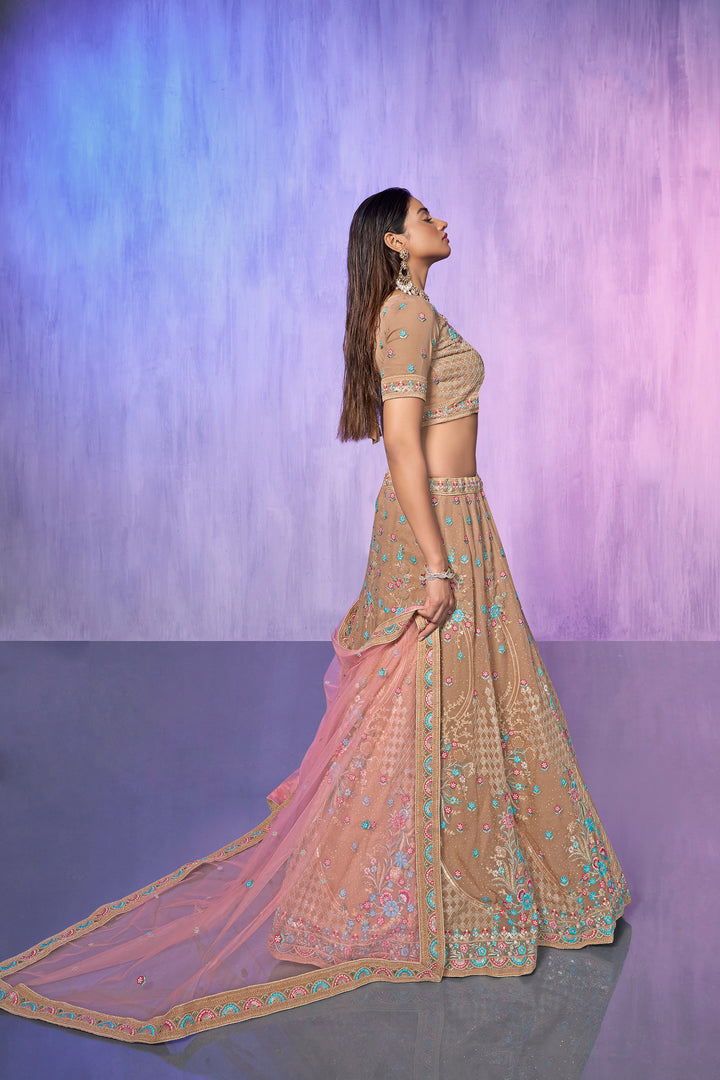 Mauve Embroidered Lehenga Choli | Perfect for Weddings & Parties