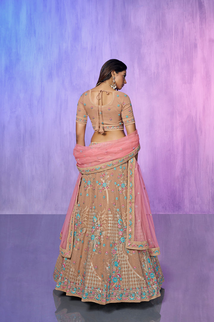 Mauve Embroidered Lehenga Choli | Perfect for Weddings & Parties