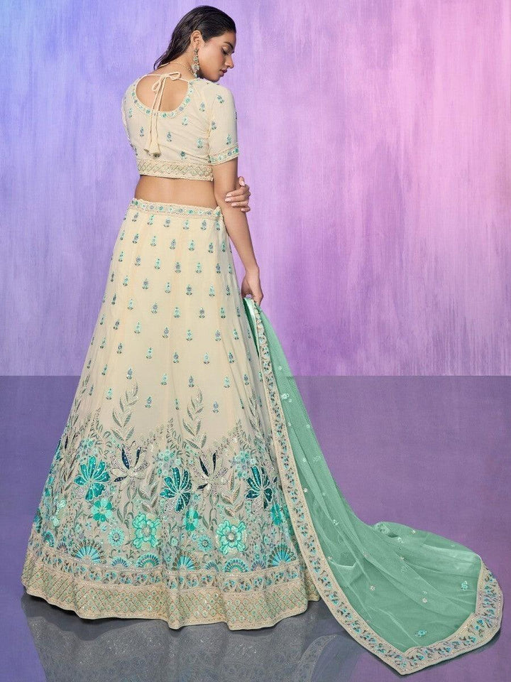 Wedding-Ready White Lehenga Choli | Custom Fit with Dupatta