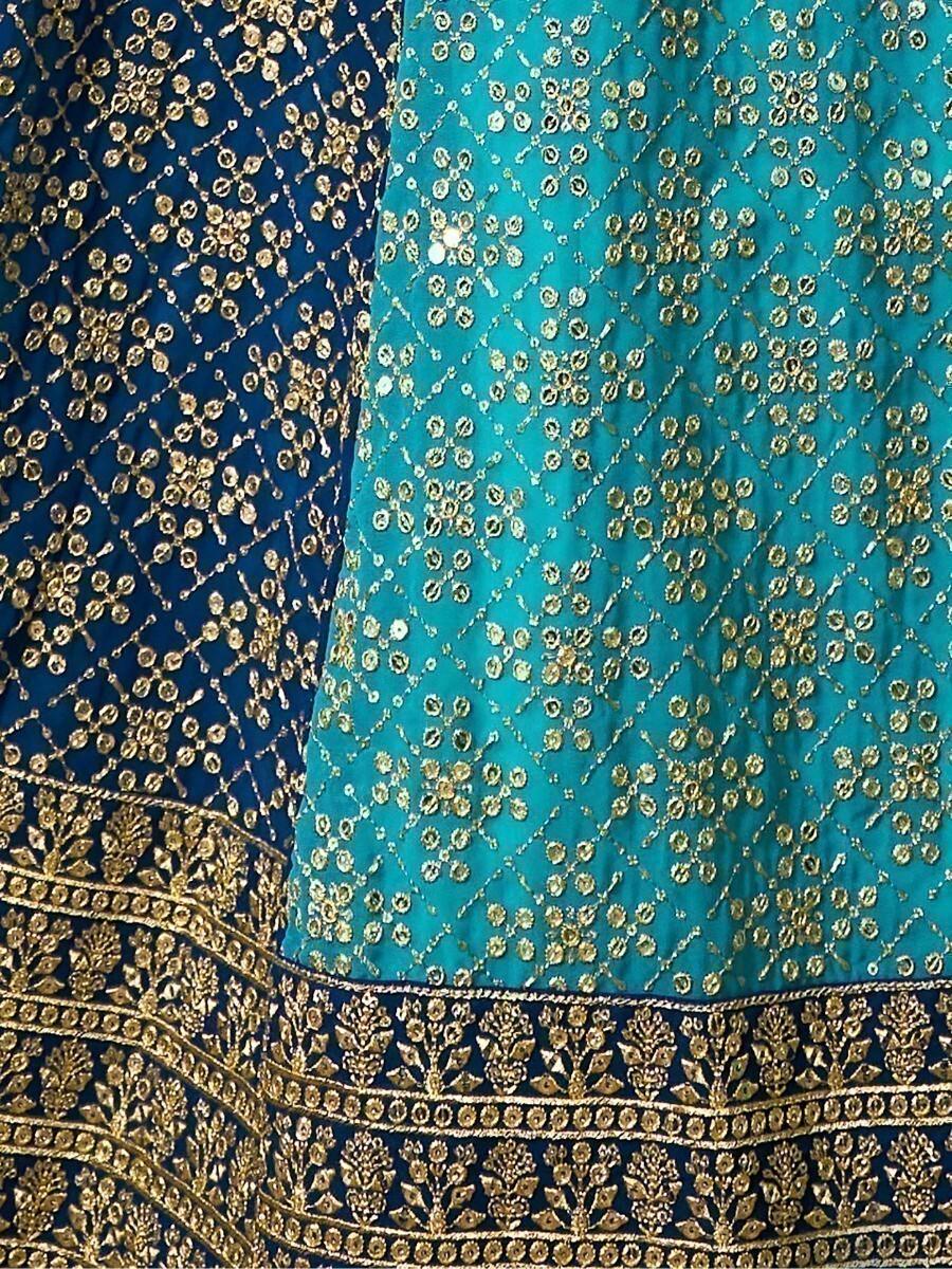 Mesmerizing Blue Lehenga Choli | Customizable Fit for Engagement & Weddings