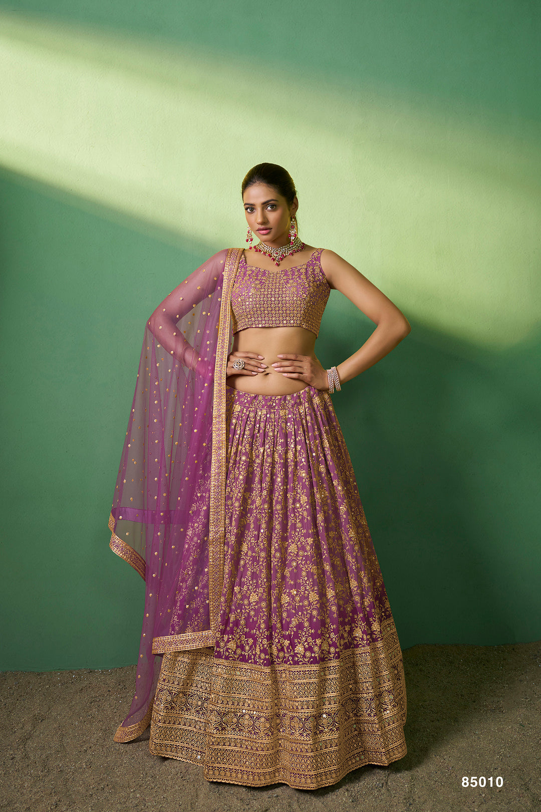 Lavender Lehenga Choli | Wedding & Party Wear Lehenga for Women