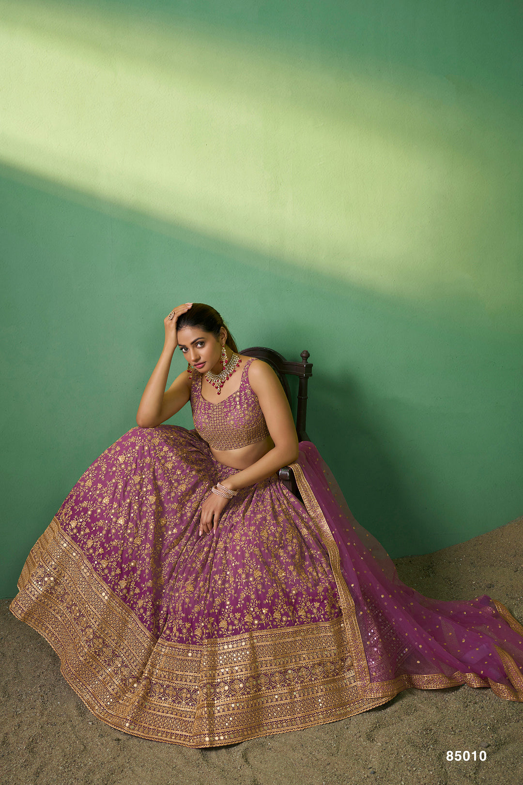 Lavender Lehenga Choli | Wedding & Party Wear Lehenga for Women