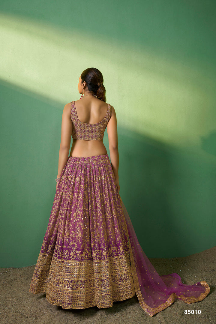 Lavender Lehenga Choli | Wedding & Party Wear Lehenga for Women