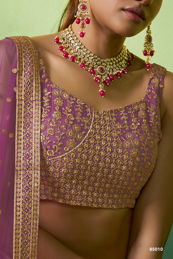 Lavender Lehenga Choli | Wedding & Party Wear Lehenga for Women