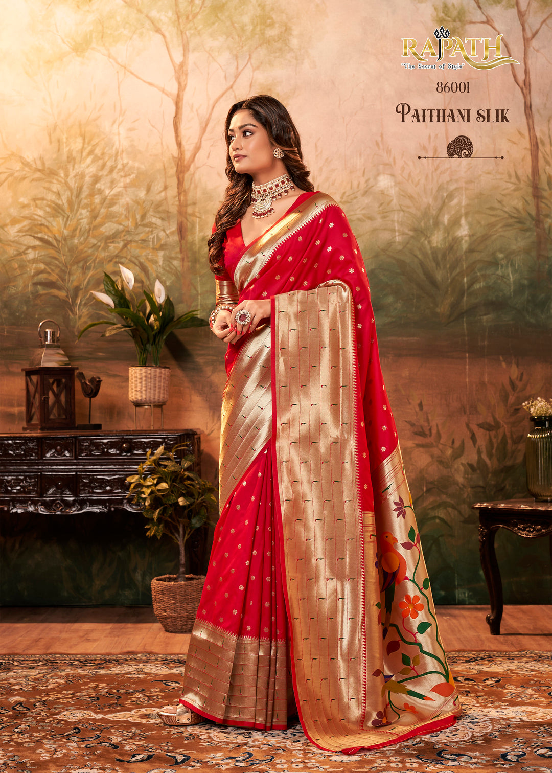 Pure Paithani Silk Saree with Traditional Zari Motifs | Perfect for Weddings