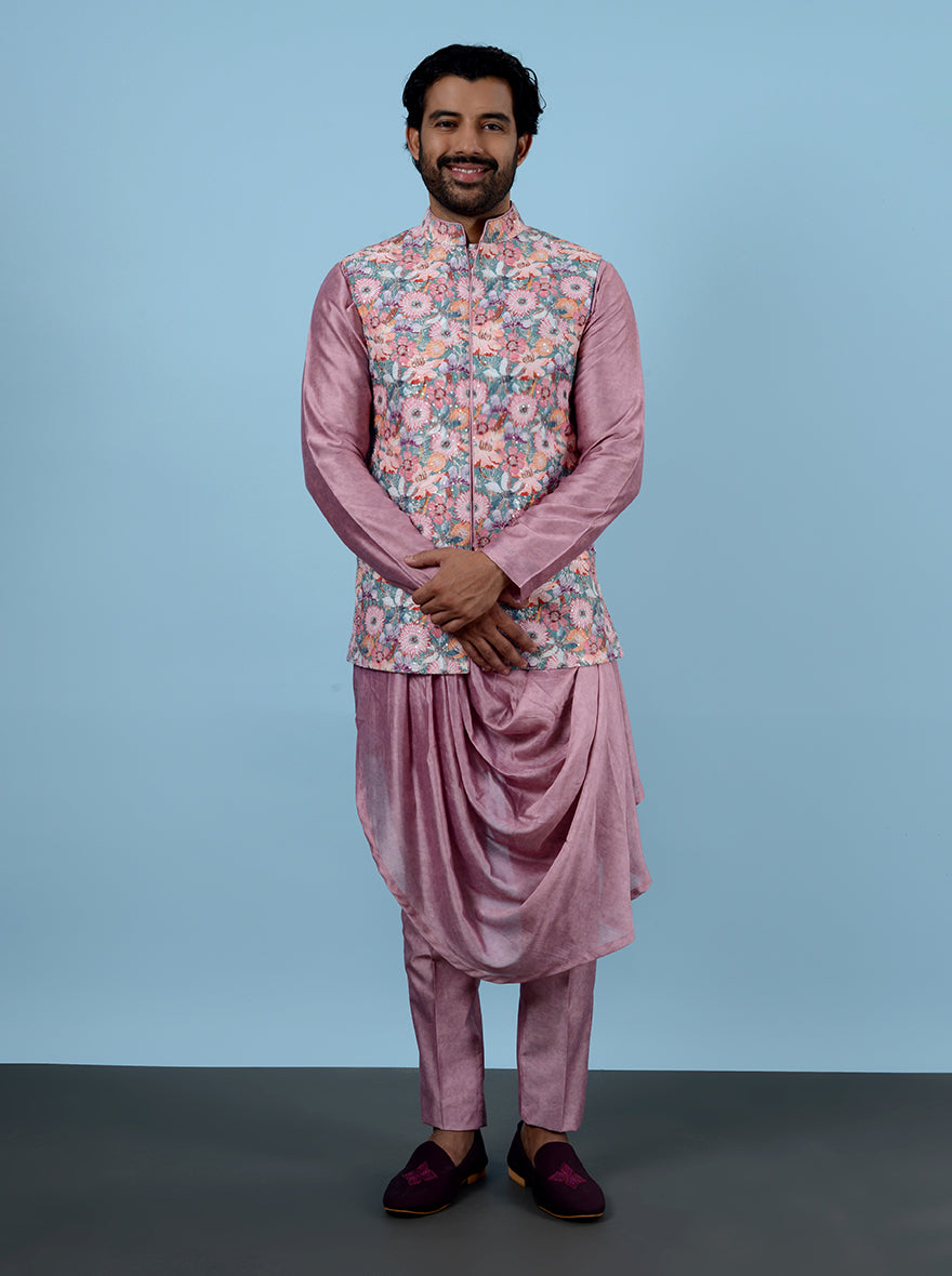 Step into style with this stunning Pink Kurta Set, perfect for special occasions.