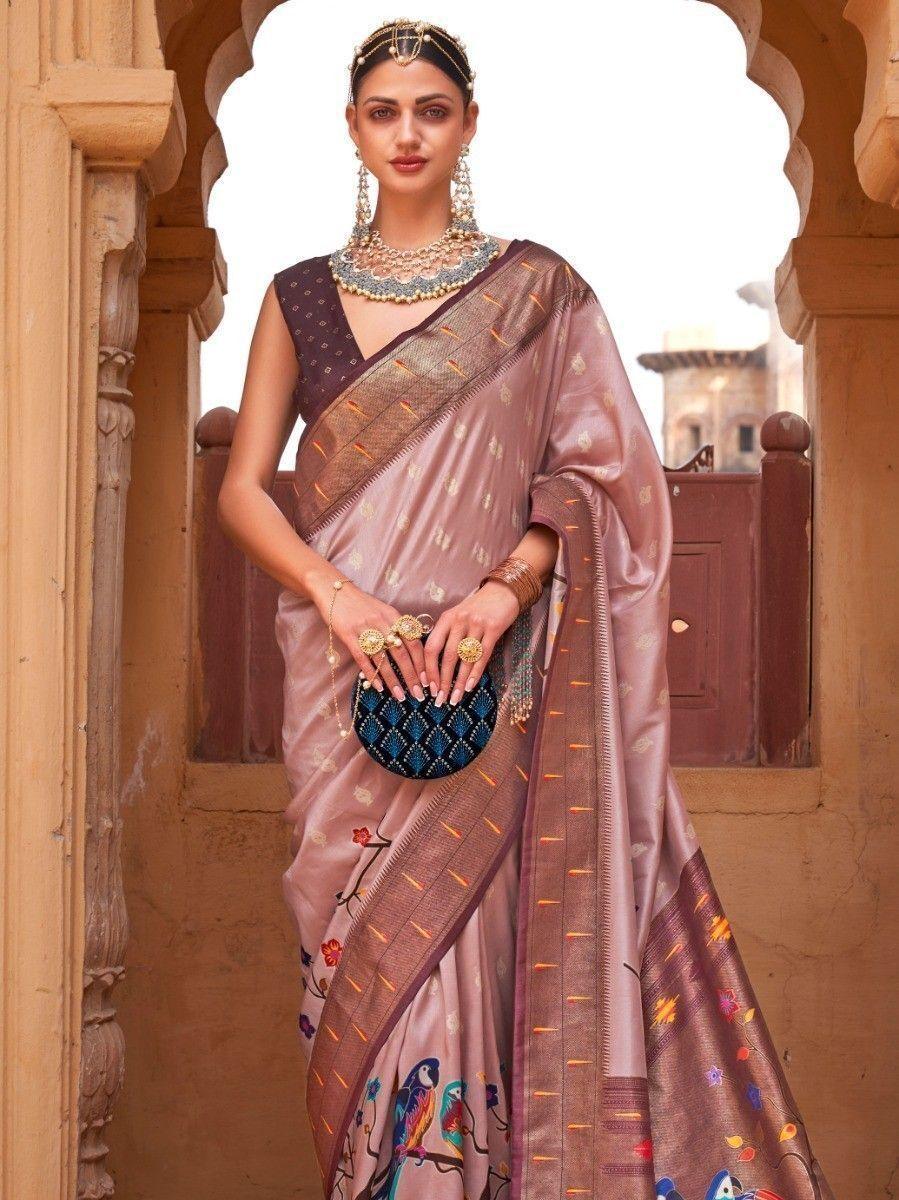 Vibrant color silk saree crafted for elegance and style.