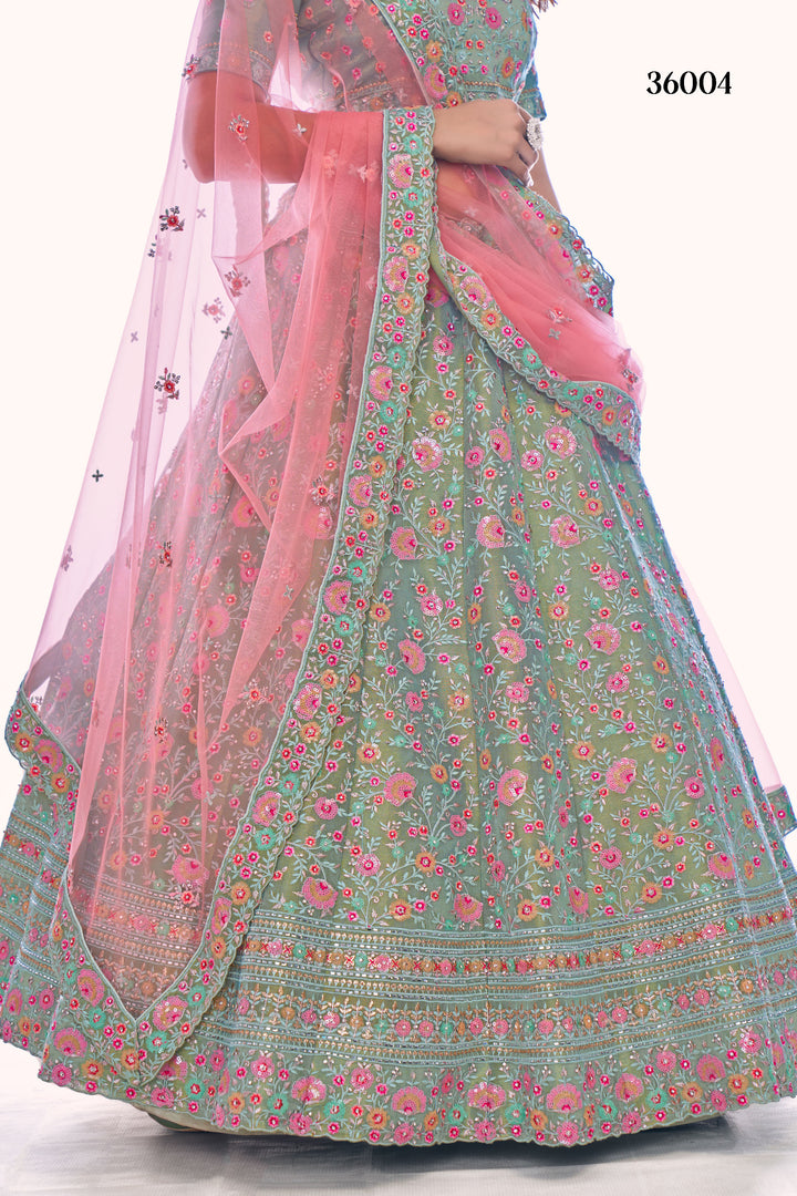 Designer Gota Silk Lehenga Choli Set | Soft Net Dupatta for Women