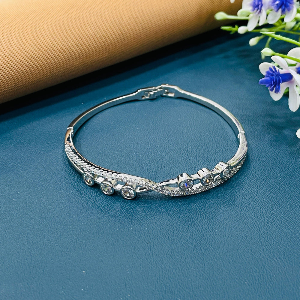 Shimmering AD diamond bracelet for elegant occasions.