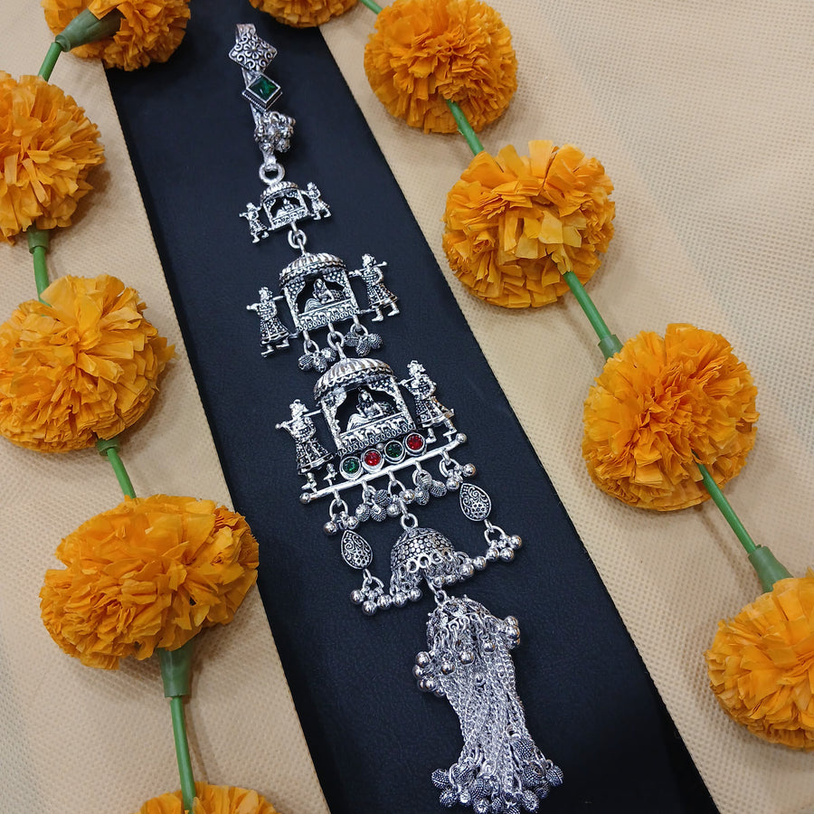 Lovely oxidised Juda, perfect waist chain for saree attire.