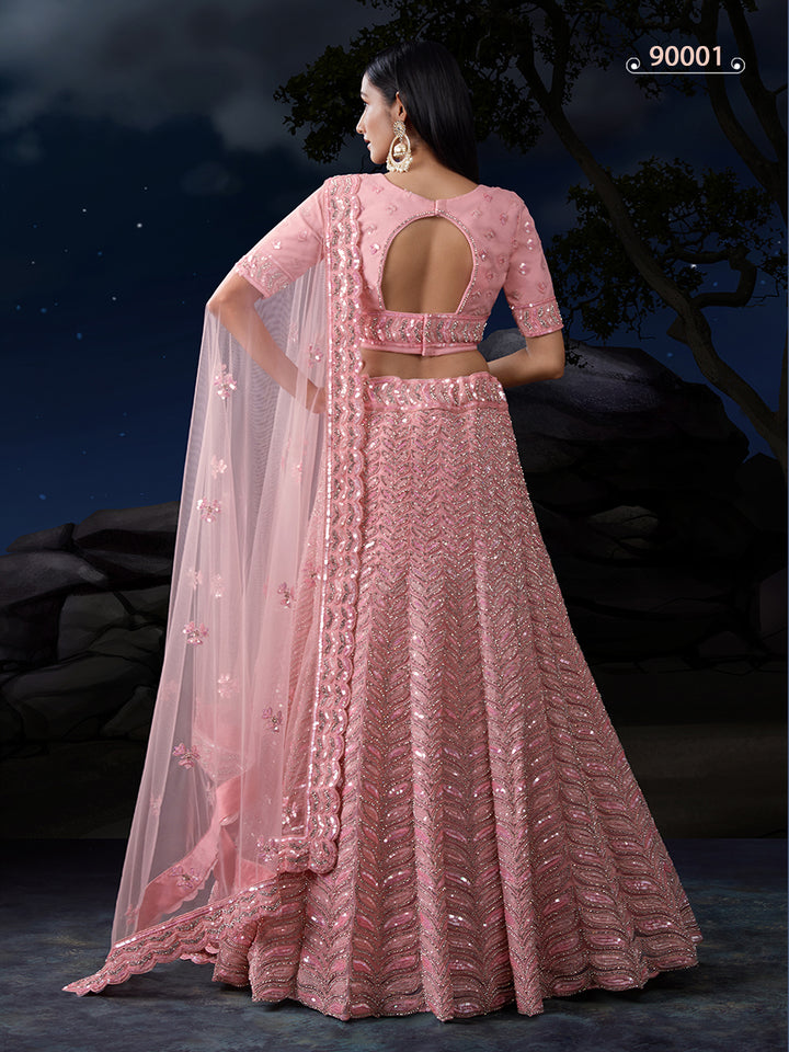 Soft Net Bridal Lehenga Choli | Lehenga for Weddings & Celebrations