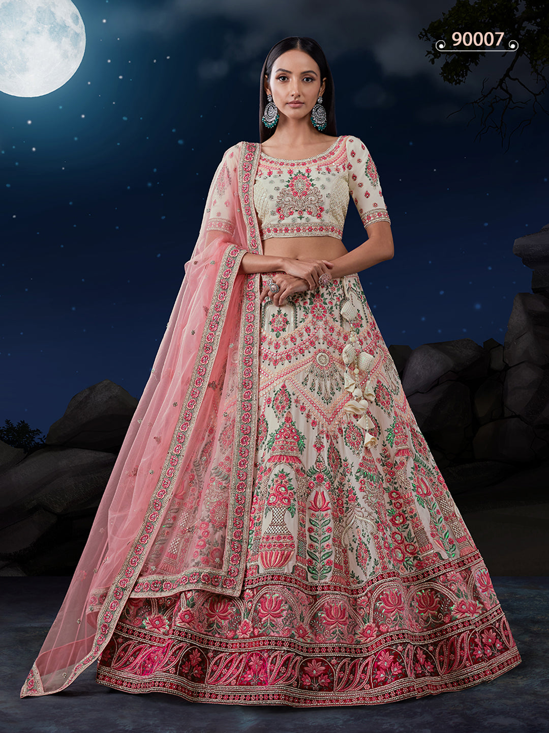 Soft Net Bridal Lehenga Choli | Lehenga for Weddings & Special Occasions