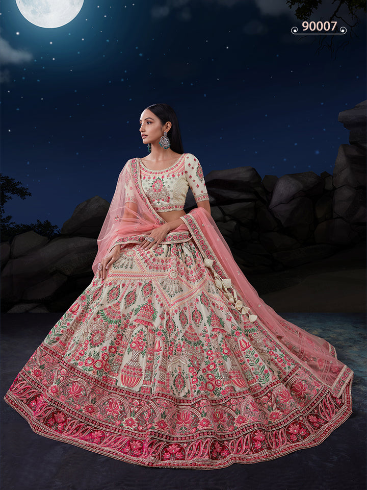 Soft Net Bridal Lehenga Choli | Lehenga for Weddings & Special Occasions