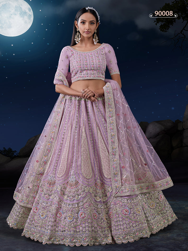 Elegant Lehenga Set | Soft Net Bridal Lehenga Choli for Special Celebrations