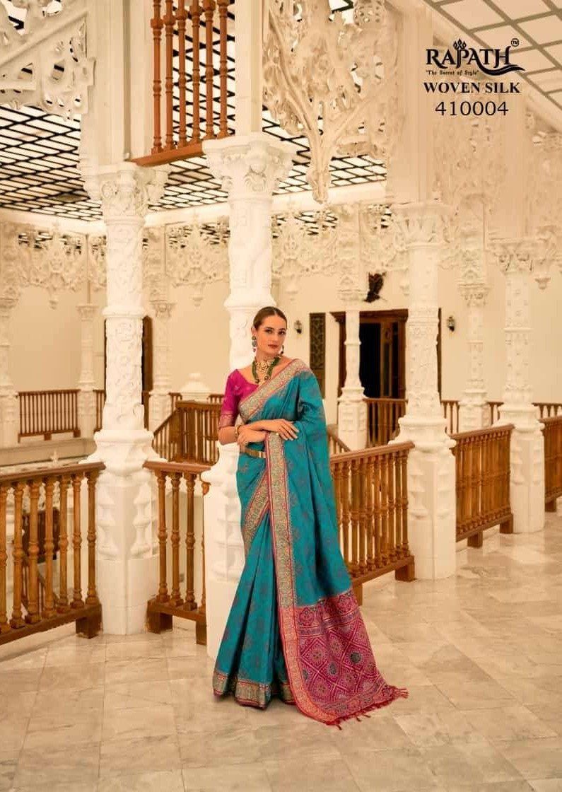 Timeless Rajpath Patola Silk Saree | Exquisite Weaving for Special Occasions