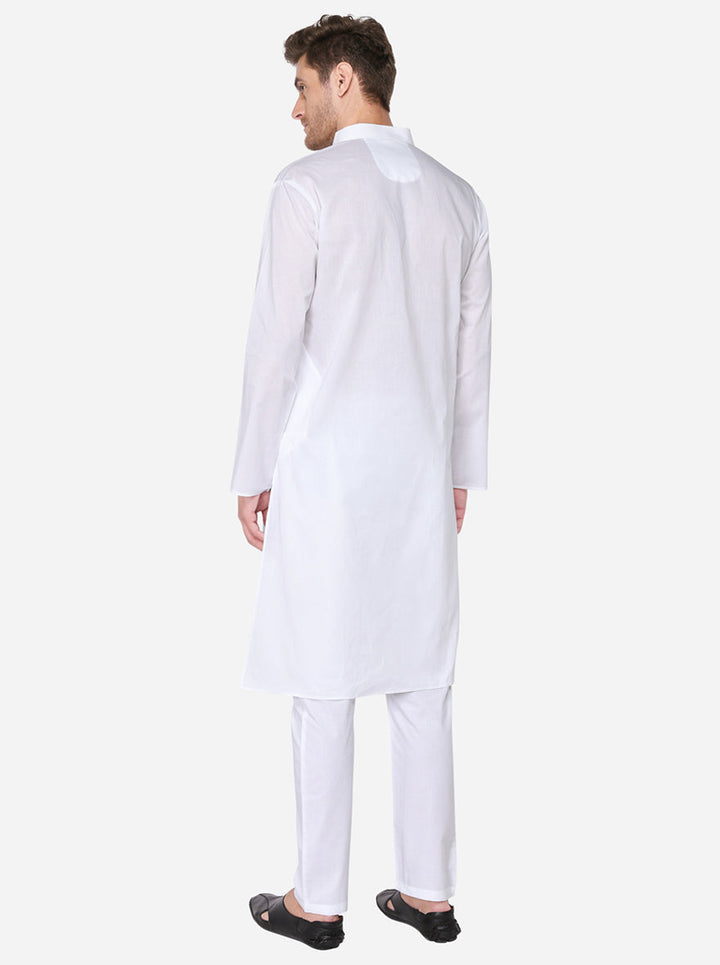 Elegant white kurta set, perfect for casual and festive occasions in the USA.