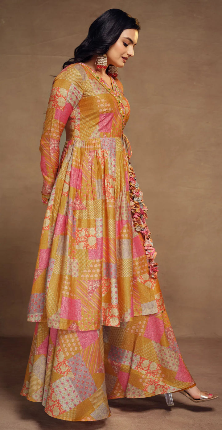 Yellow Shalwar Suit for Women | Traditional Ethnic Wear with Embroidery