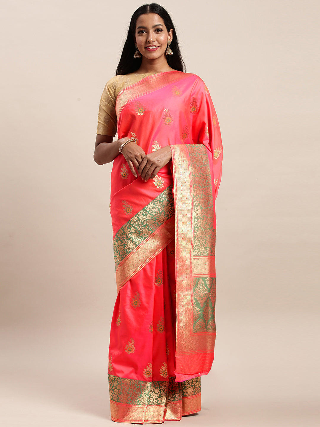 Jacquard-Silk Saree | Designer Work for Special Events & Weddings