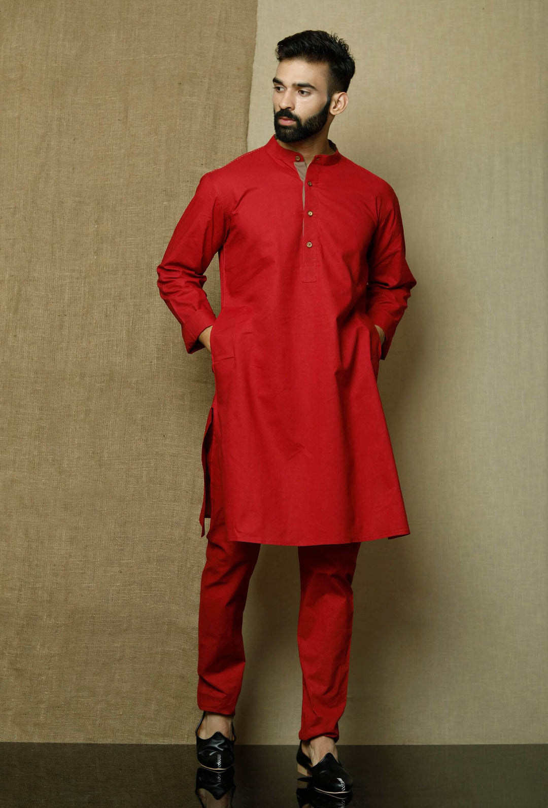 Cotton Kurta Pajama Set for Men | Plain Design Festive and Wedding Wear