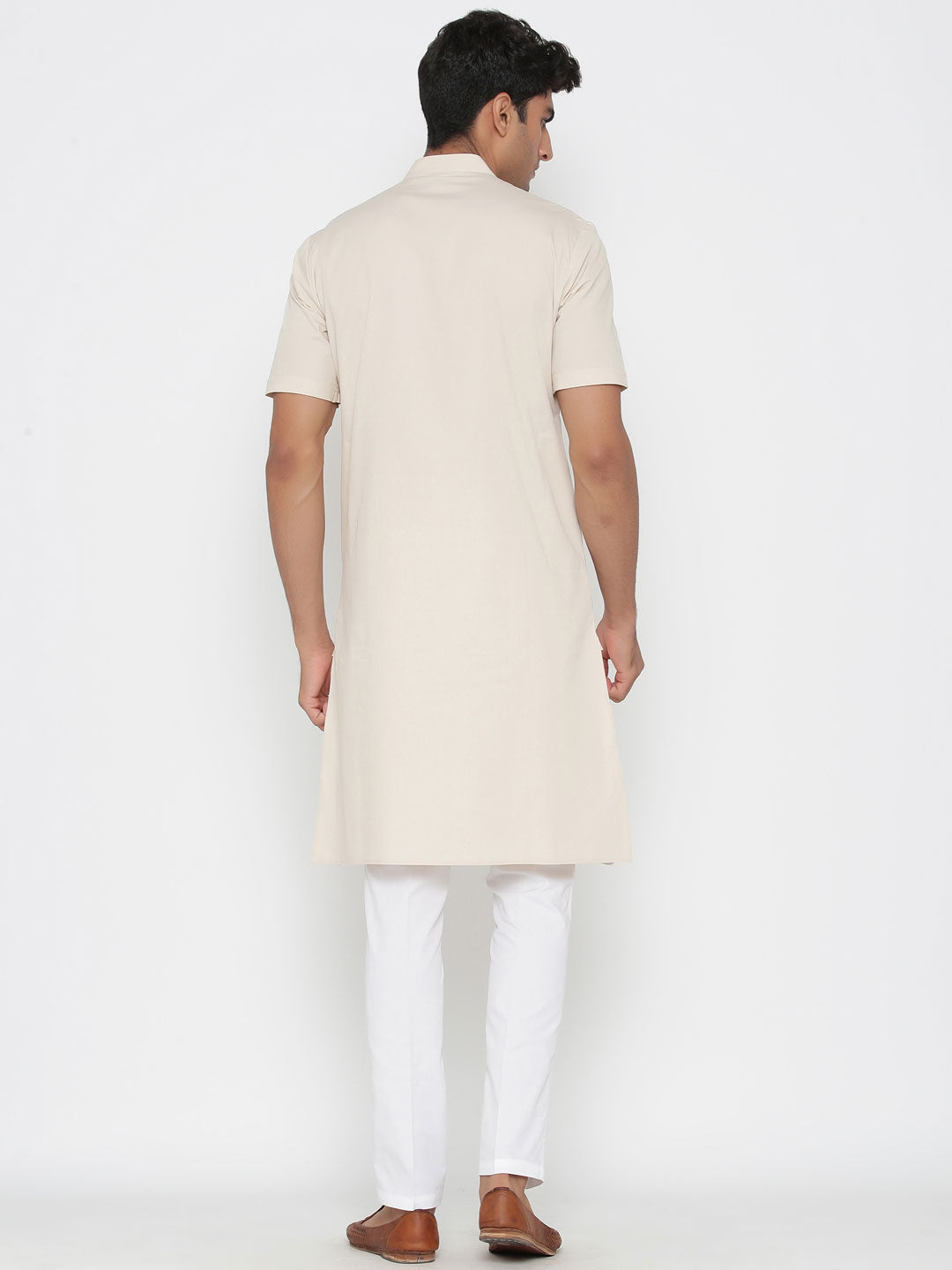 Elegant Cotton Kurta Pajama | Plain Traditional Set for Men