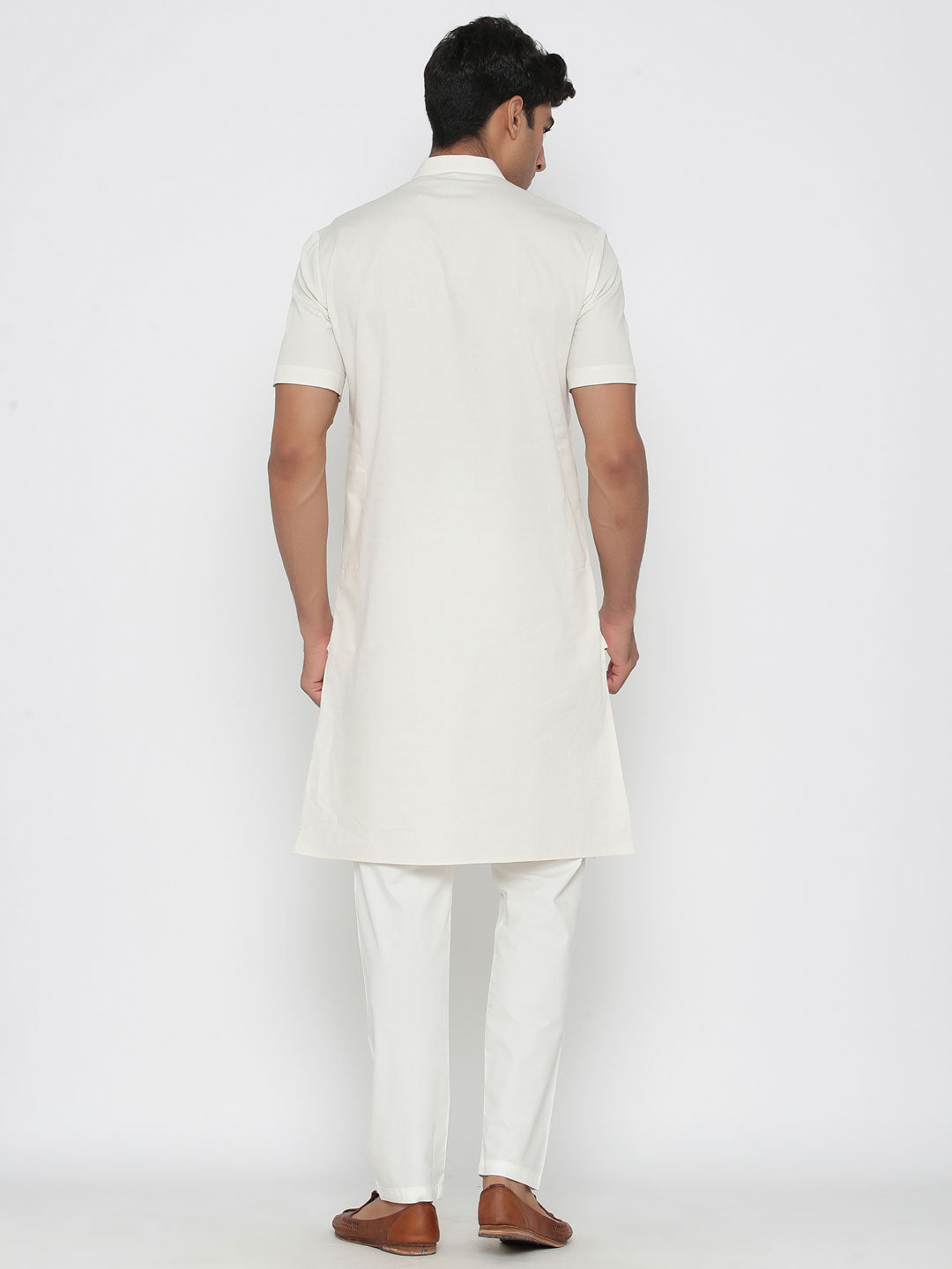 Elegant Cotton Kurta Pajama | Plain Traditional Set for Men