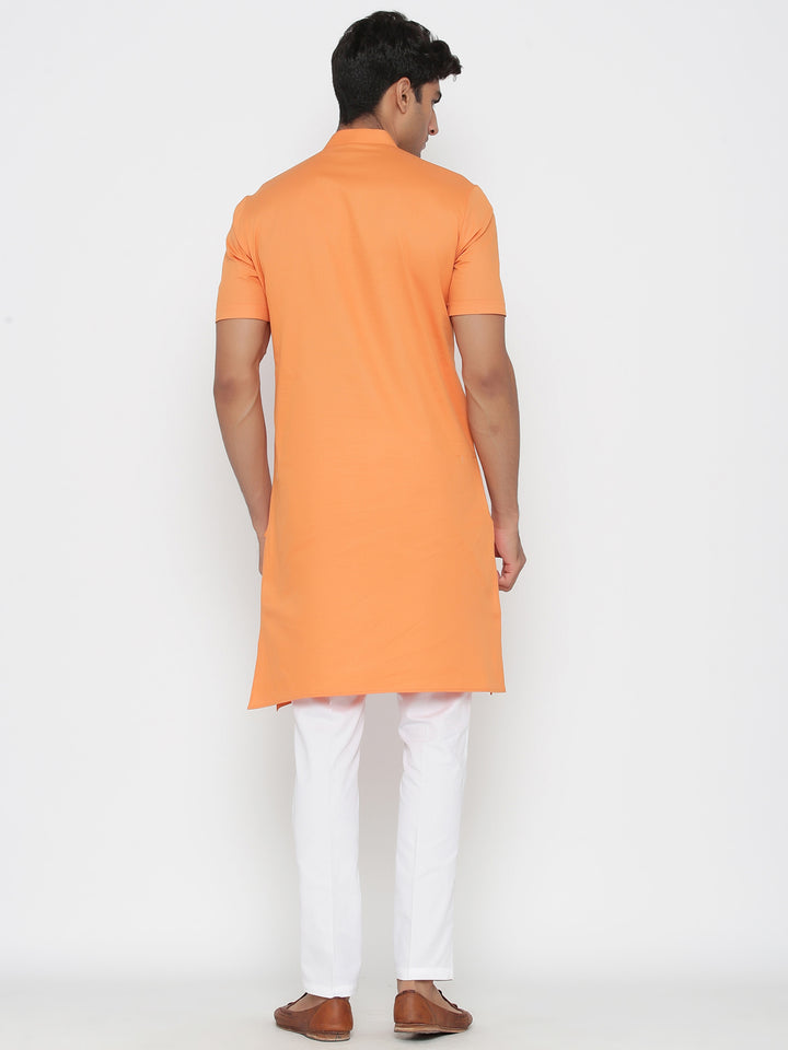 Elegant Cotton Kurta Pajama | Plain Traditional Set for Men