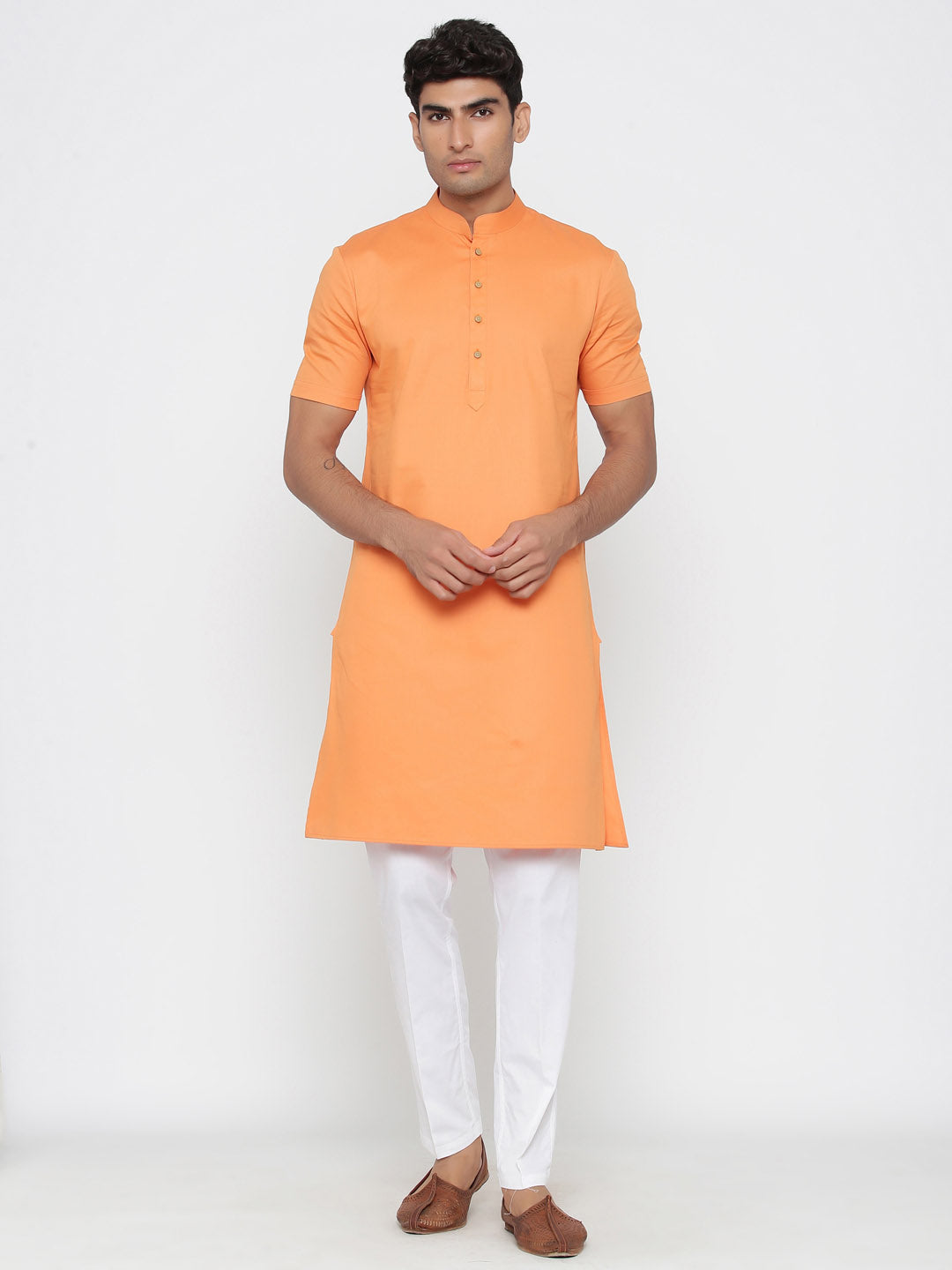 Elegant Cotton Kurta Pajama | Plain Traditional Set for Men