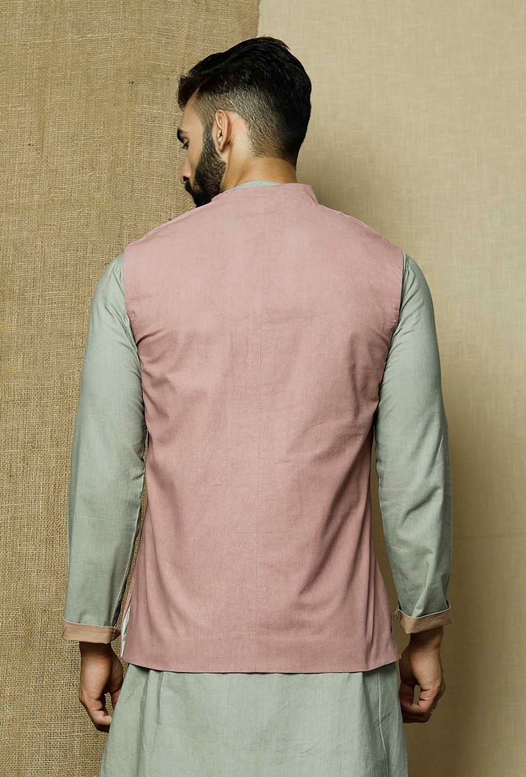 Stylish Satin Koti | Traditional Jacket for Men  Wedding Wear