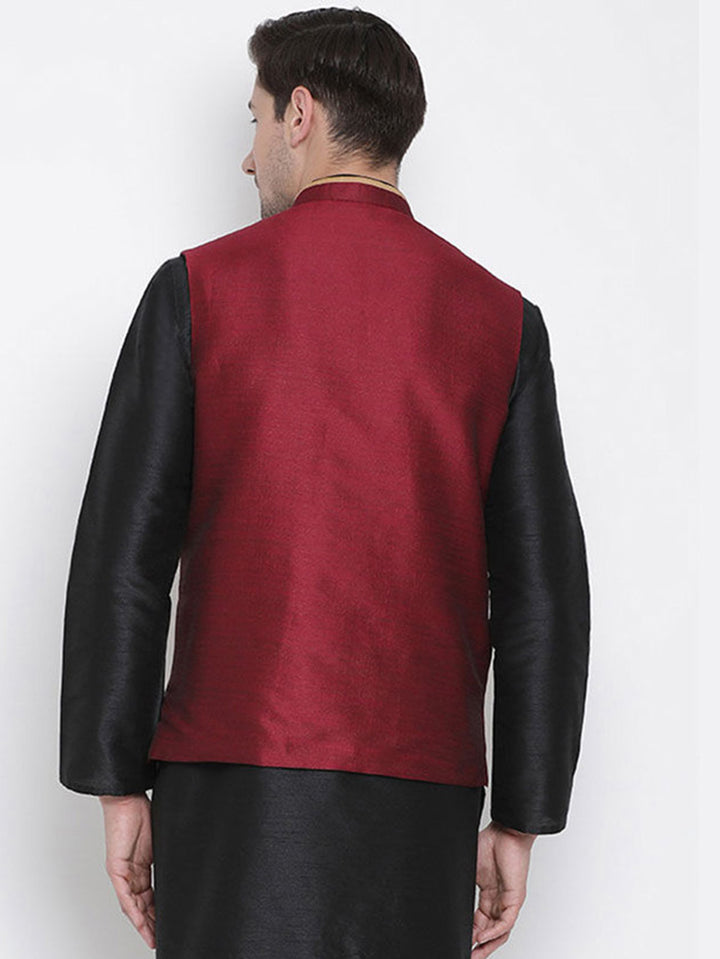 Plain Cotton Jacket for Men | Stylish Ethnic Wear for Special Occasions