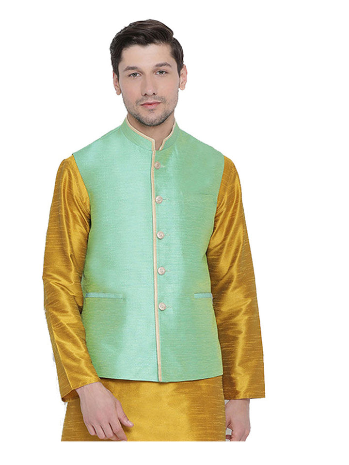 Plain Cotton Jacket for Men | Stylish Ethnic Wear for Special Occasions