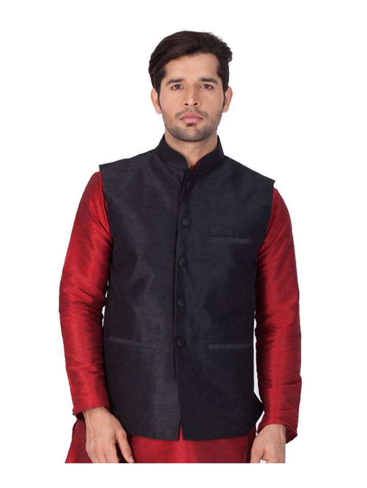 Plain Cotton Jacket for Men | Stylish Ethnic Wear for Special Occasions