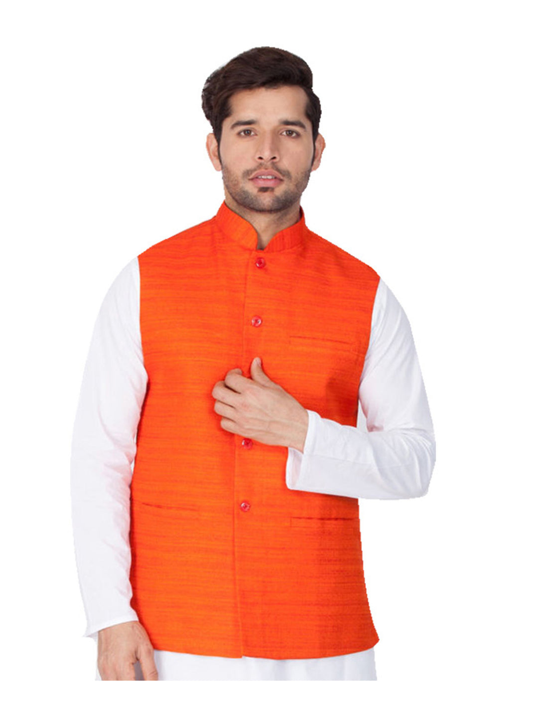 Plain Cotton Jacket for Men | Stylish Ethnic Wear for Special Occasions