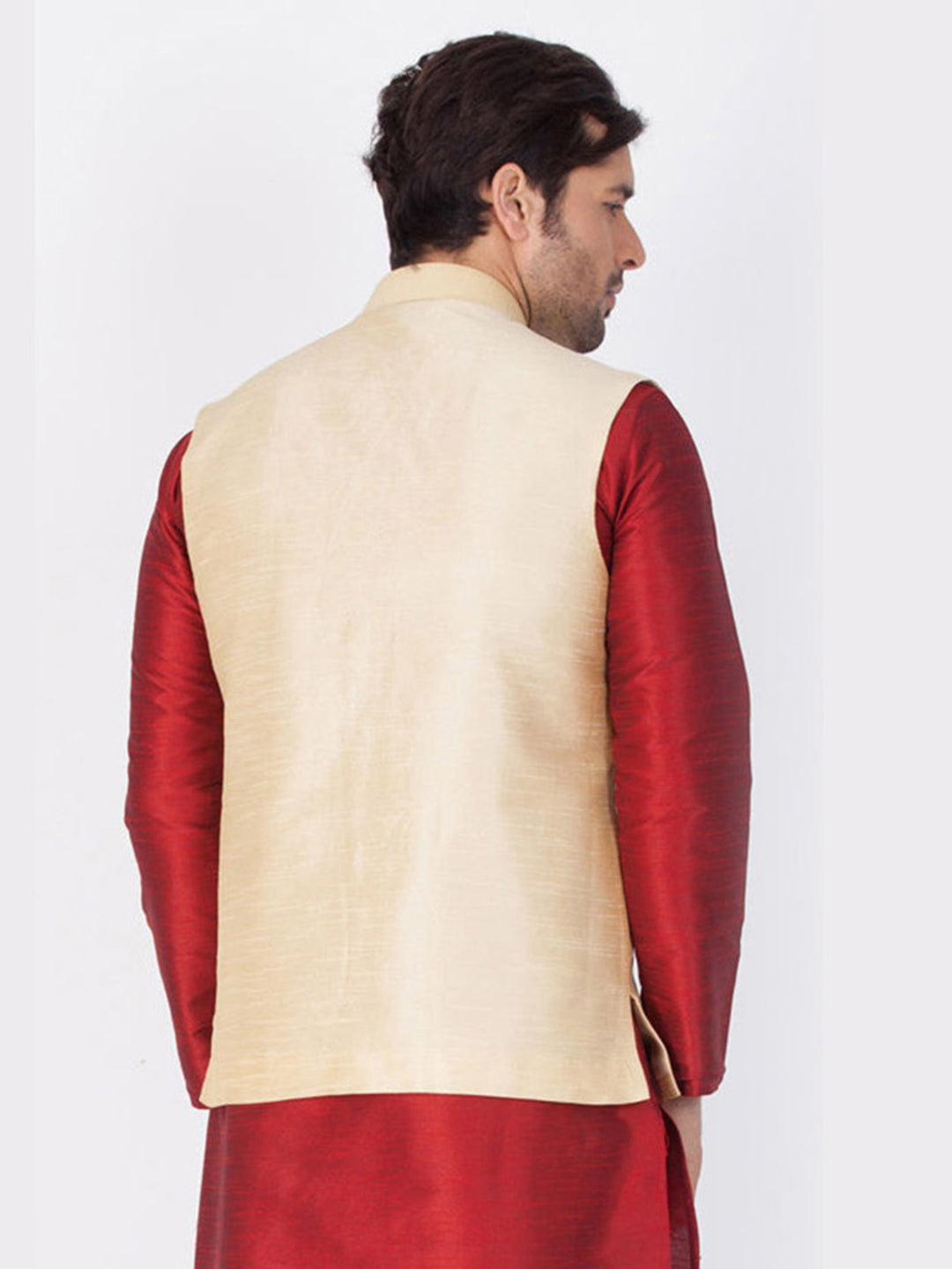 Plain Cotton Jacket for Men | Stylish Ethnic Wear for Special Occasions