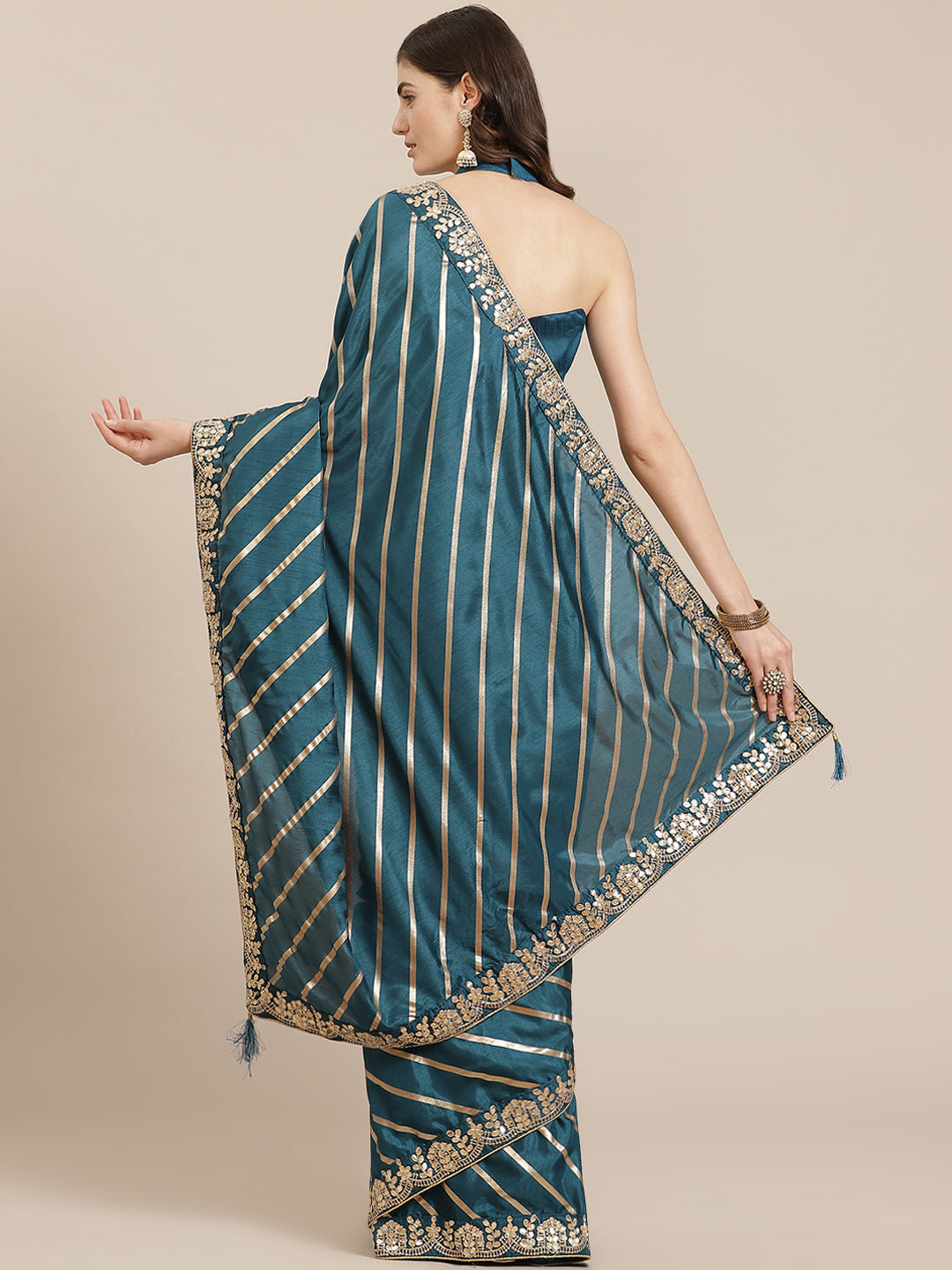 Dola-Silk Bandhej Printed Saree | Traditional Wedding Party Attire | Ceremonial Wear