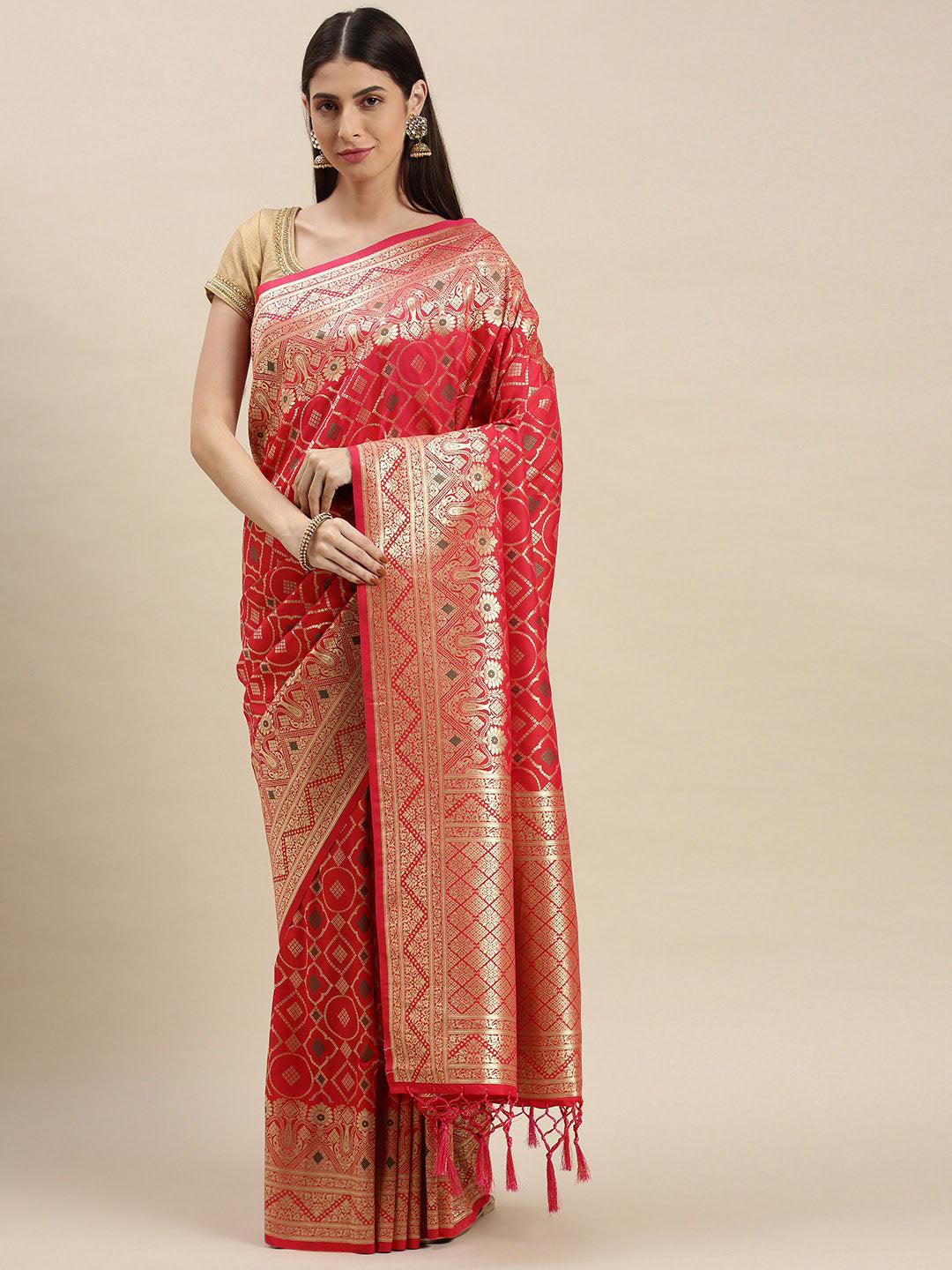 Banarasi Silk Saree with Designer Weaving | Perfect for Weddings