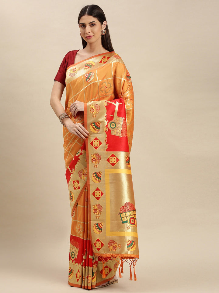 Designer Banarasi Silk Saree | Wedding & Traditional Wear | Party & Pooja