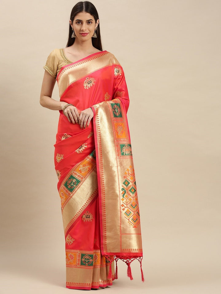 Banarasi Silk Saree | Designer Wevon Work | Special Event & Wedding Wear