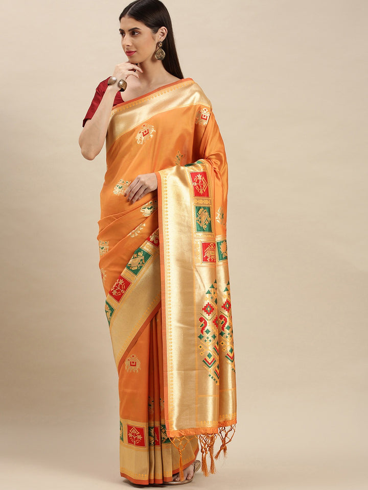 Banarasi Silk Saree | Designer Wevon Work | Special Event & Wedding Wear