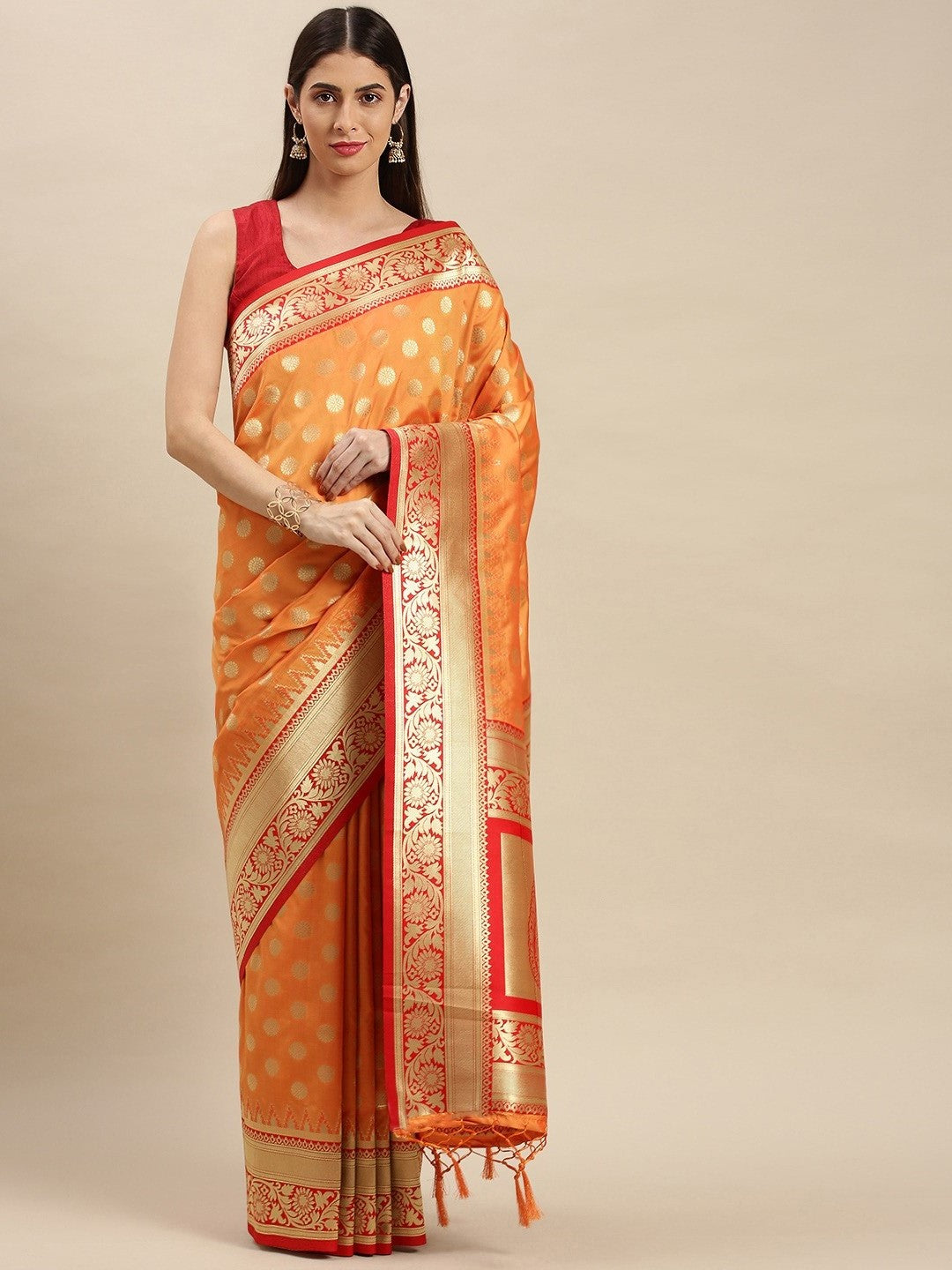 Banarasi Silk Saree with Woven Designer Work | Wedding, Party, Festive, Traditional