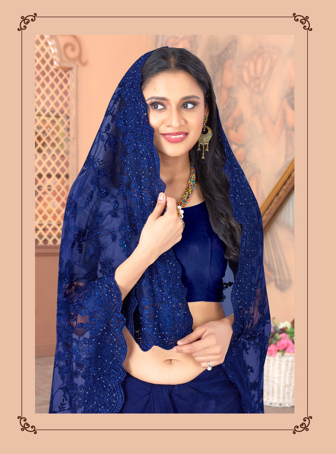 Radiant Net Saree with | A Graceful Addition to Your Wardrobe