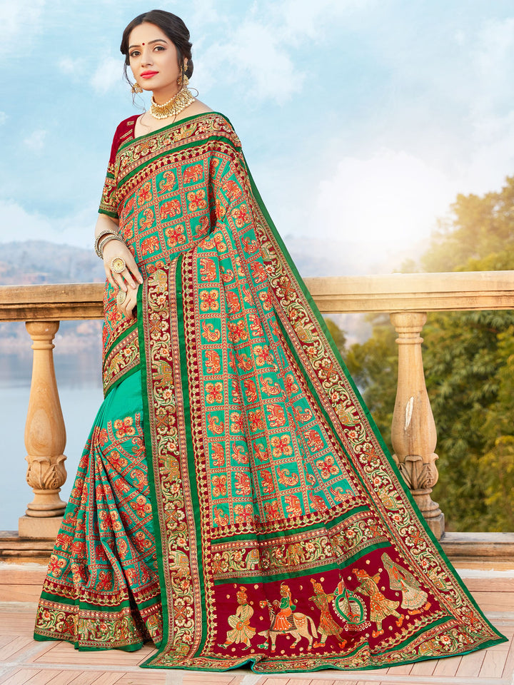 Exquisite Satin Silk Saree with | Unmatched Beauty for Grand Occasions