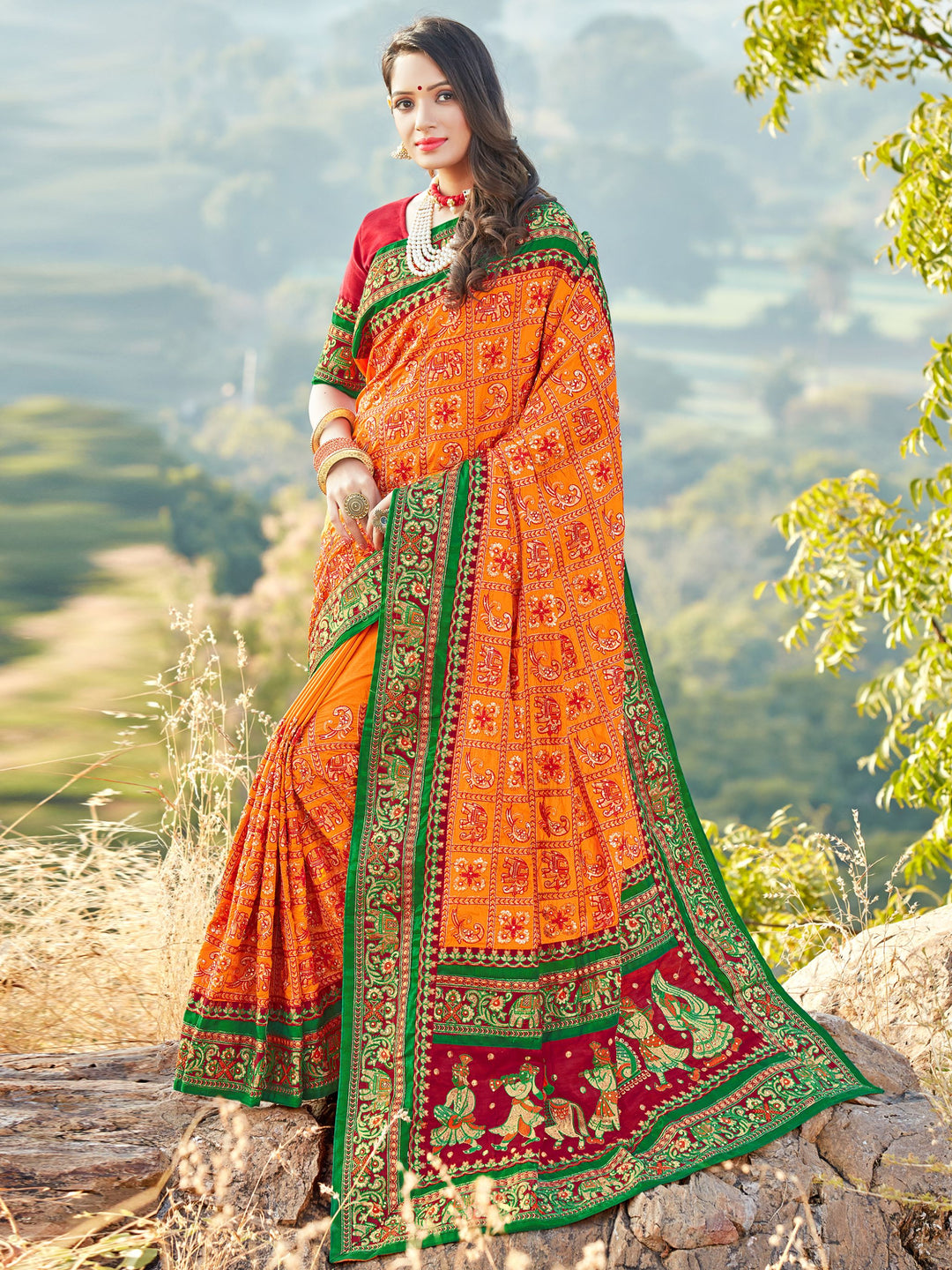 Exquisite Satin Silk Saree with | Unmatched Beauty for Grand Occasions