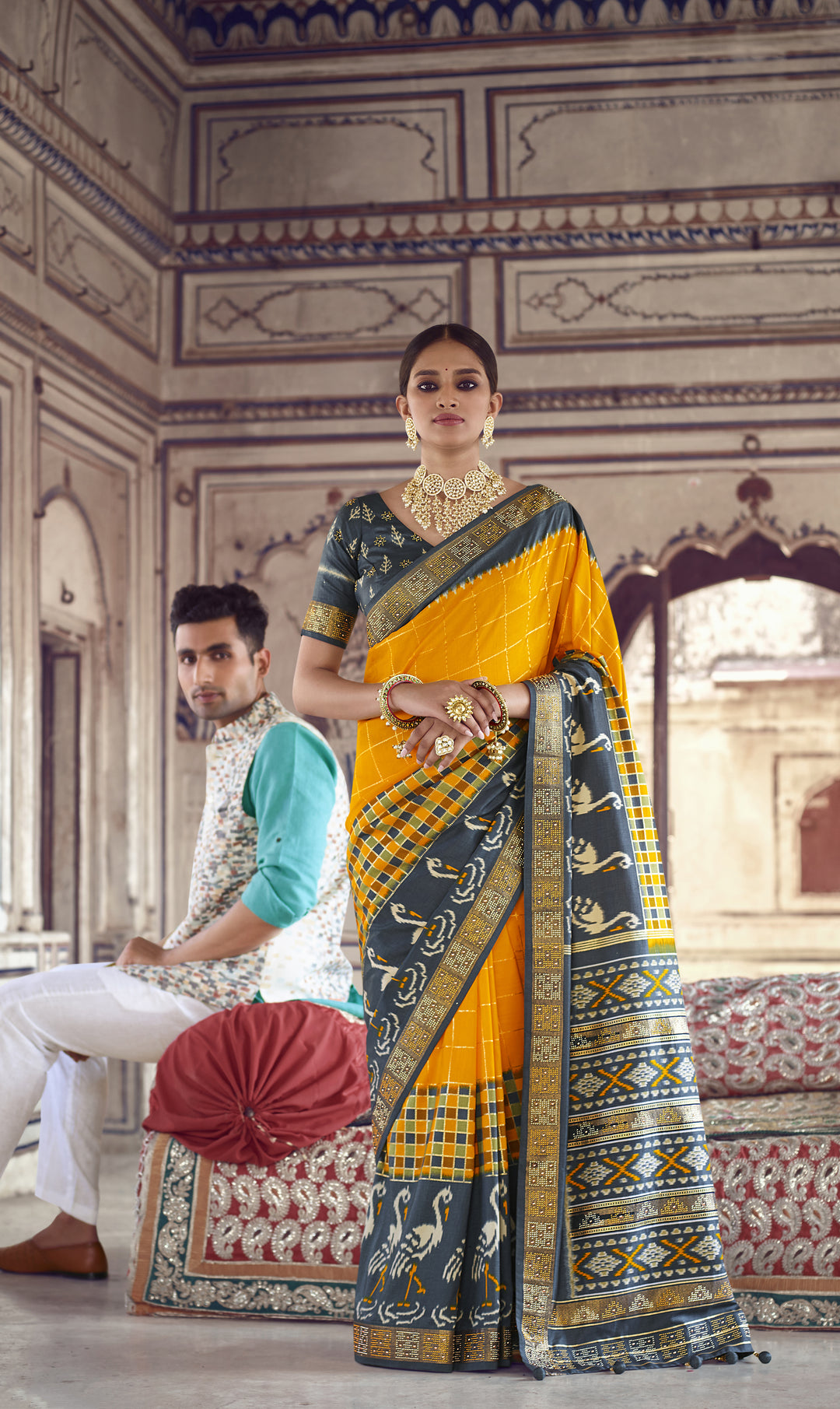 Patola Silk Saree | Heavy Woven Designer | Wedding & Festive Wear | Traditional Elegance