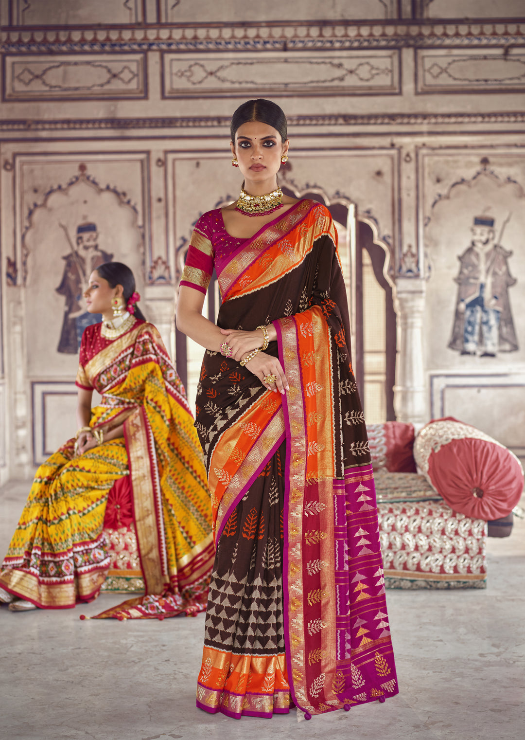 Patola Silk Saree | Heavy Woven Designer | Wedding & Festive Occasion