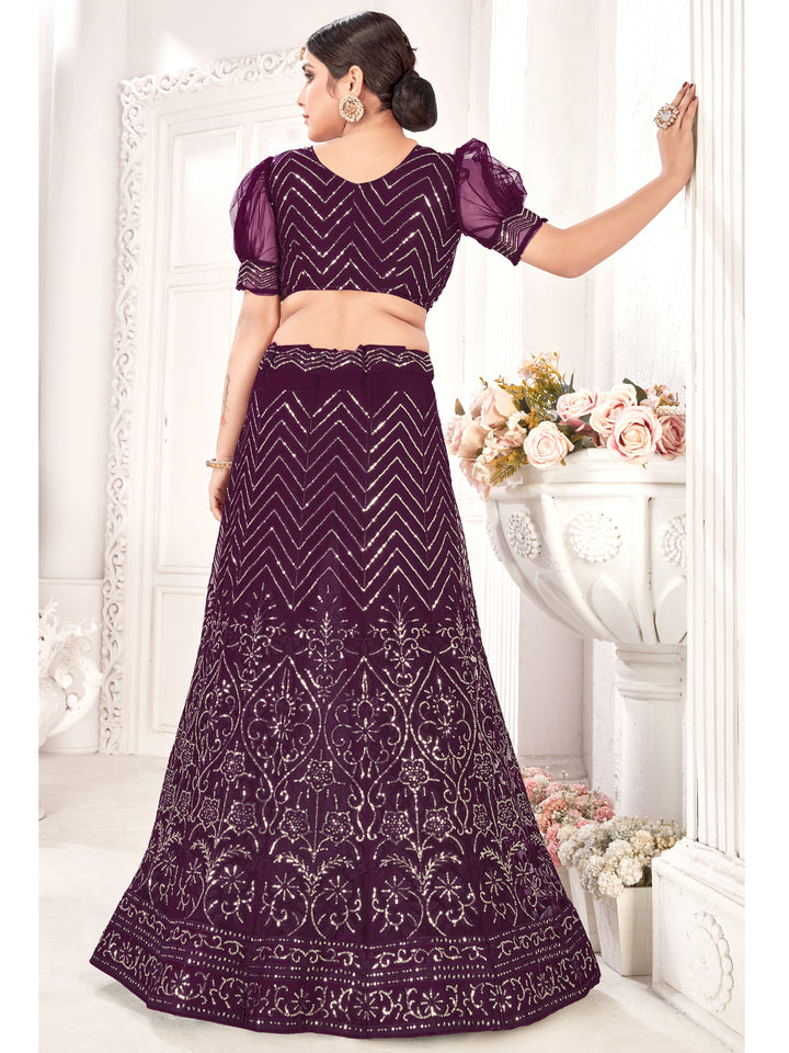 Luxurious Net Lehenga with Dupatta | A Captivating Traditional Ensemble