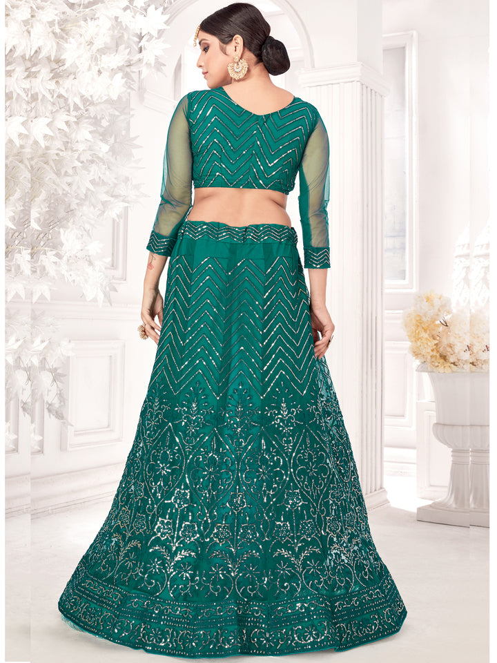 Luxurious Net Lehenga with Dupatta | A Captivating Traditional Ensemble