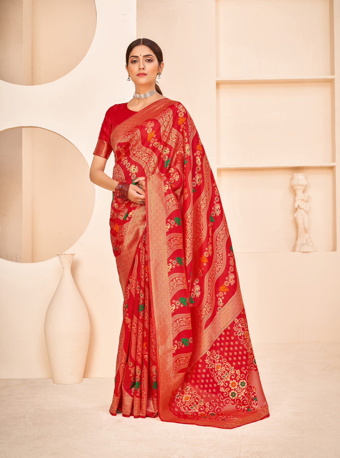 Banarasi Silk Saree | Patola Printed Designer for Special Events & Weddings