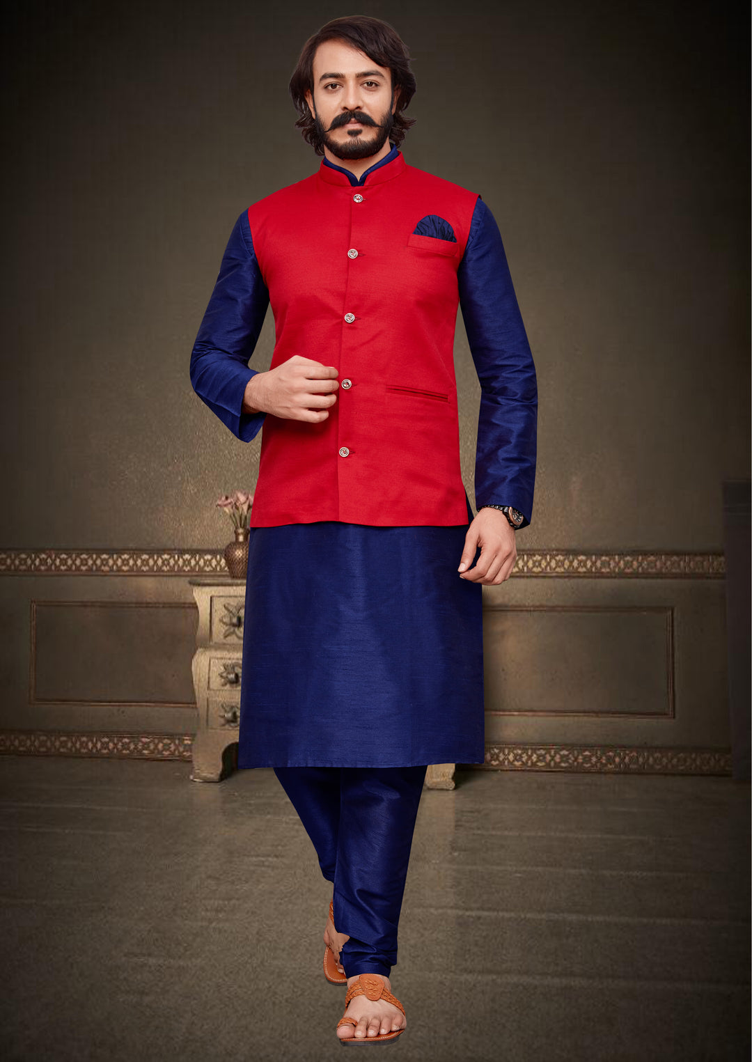 Kurta Pajama Koti for Men | Designer Ethnic Jacket Stylish Outfit