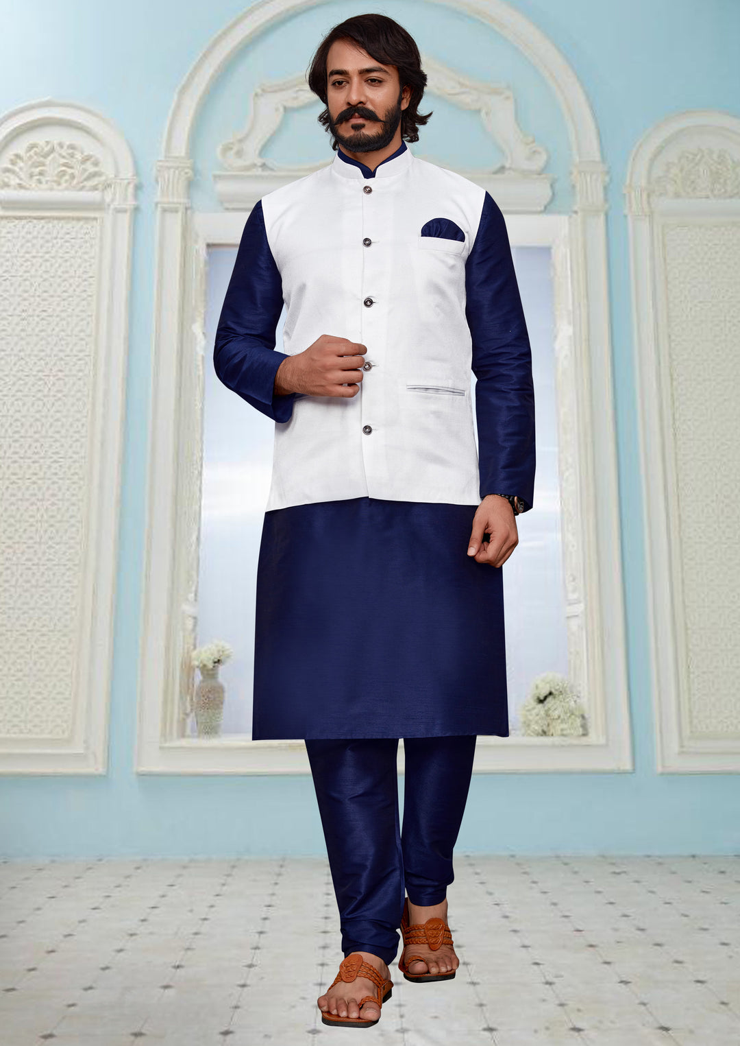 Kurta Pajama Koti for Men | Designer Ethnic Jacket Stylish Outfit