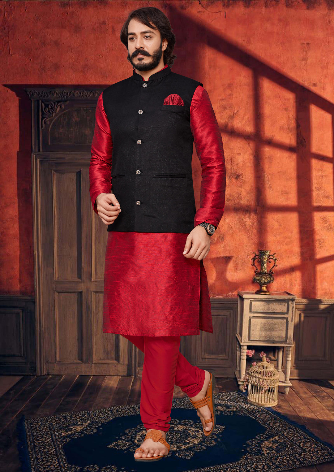 Kurta Pajama Koti for Men | Designer Ethnic Jacket Stylish Outfit